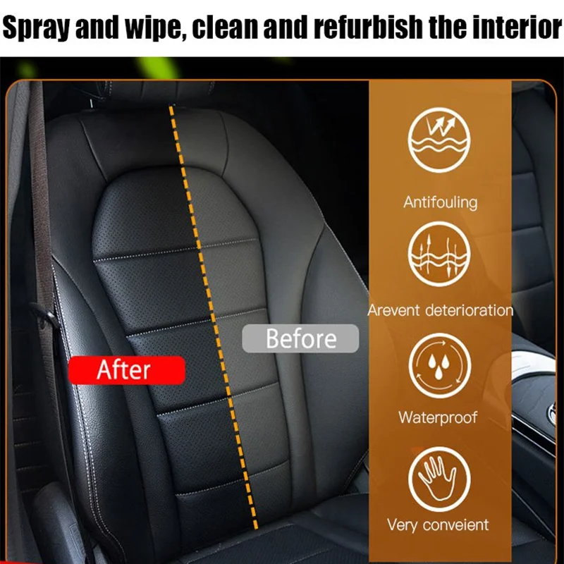 Car Upholstery Cleaner Upholstery Leather Refresher Inner Roof Fabric  Leather Seat Interior Cleaner