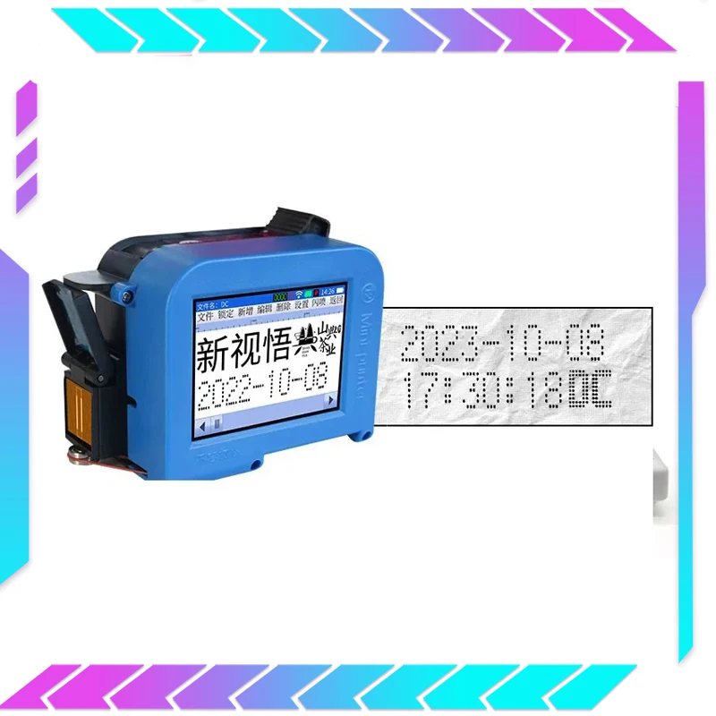 

Handheld Mini Printer 12.7mm Portable Inkjet Printer Customize Intelligent Printer For Production Date Logo Dotted Letter
