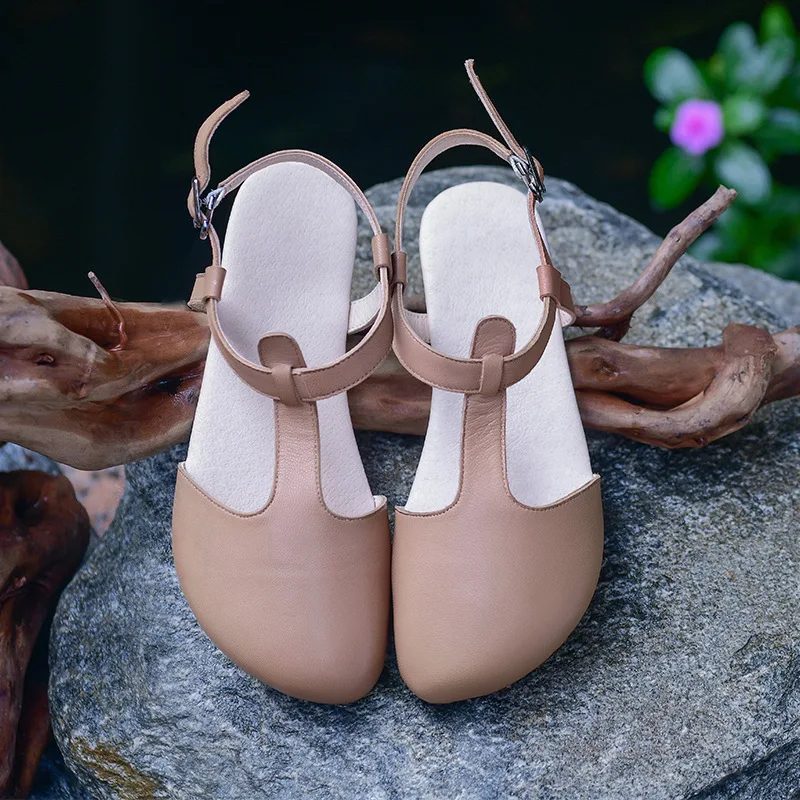 

Careaymade-Genuine leather Women's sandals Original handmade Female shoes comfortable women Department art simple leisure flats