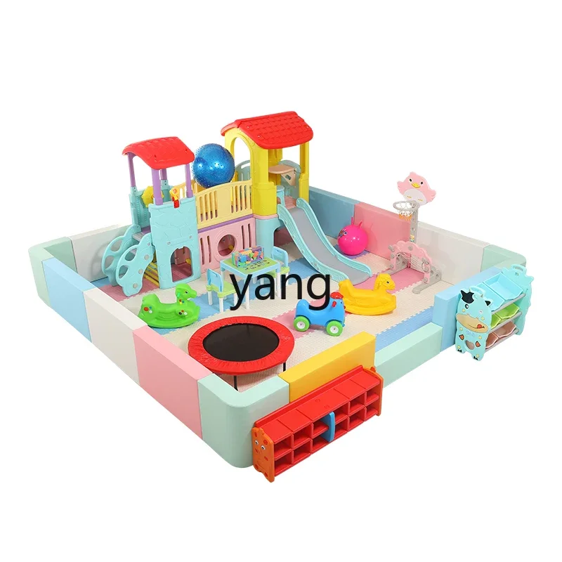 CX Children's Soft Fence Park Home Indoor Soft Bag Ball Pool Slide Playground