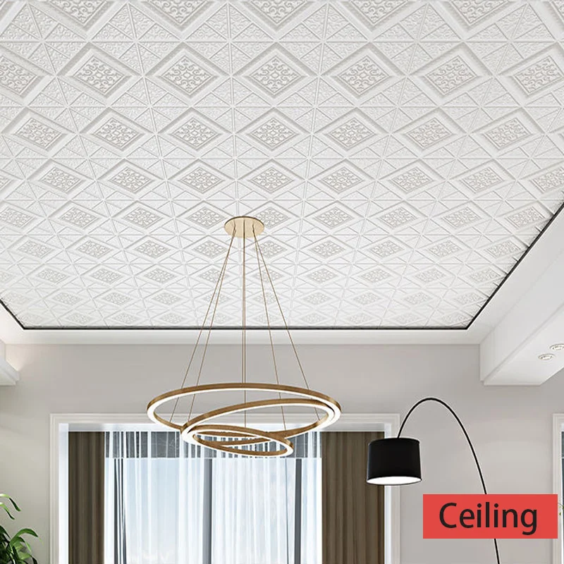Wall Stickers Wallpaper 3D Self-Adhesive Ceiling Decorative Panels Roof Wallpaper Living Room Children's Room Home Decor Sticker - 4