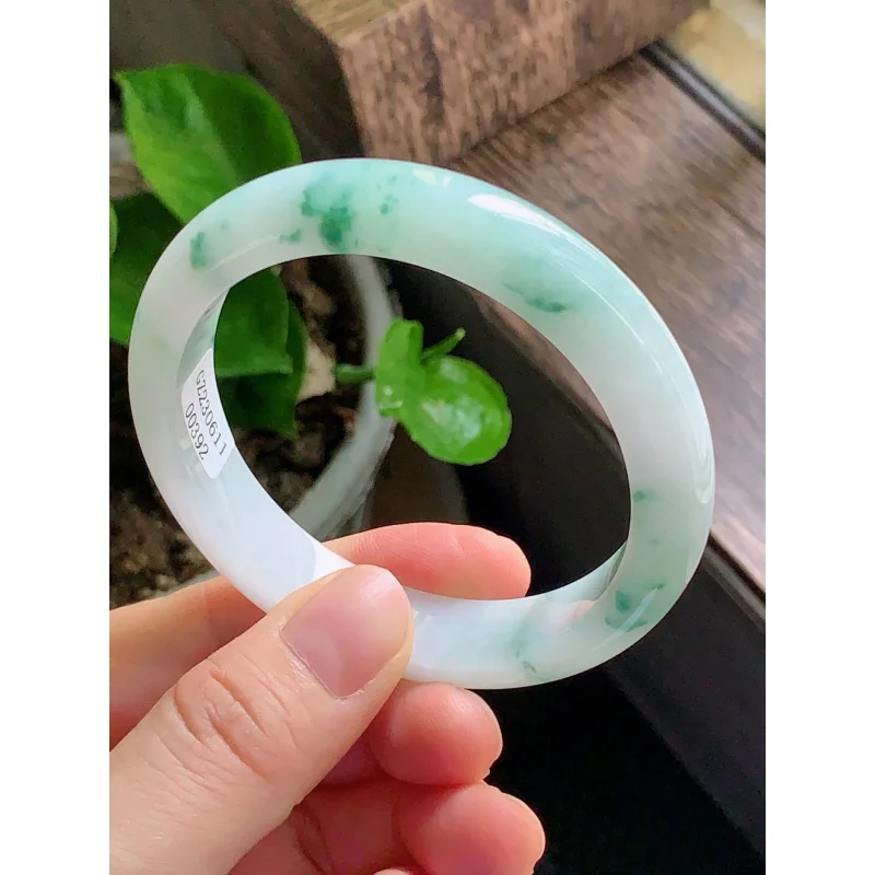 Ice-Like Pingzhou Street Jewelry Blue Flower Jade Bracelet