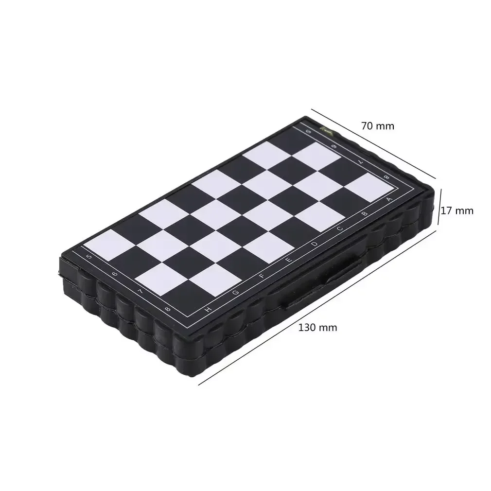 Mini Magnetic Chess Set Folding Magnetic Plastic Chessboard Board Game Portable Kid Toy Outdoor magnetic chess set board game foldable chess board folding chess board table games