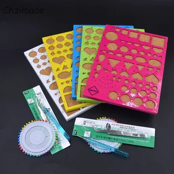 Chzimade Colore Casuale Quilling Kit di Strumenti di Carta Set Artigianato d'Arte Decorazione Artigianato Hamdmade Strumento di Decorazione di Carta Kit di Quilling