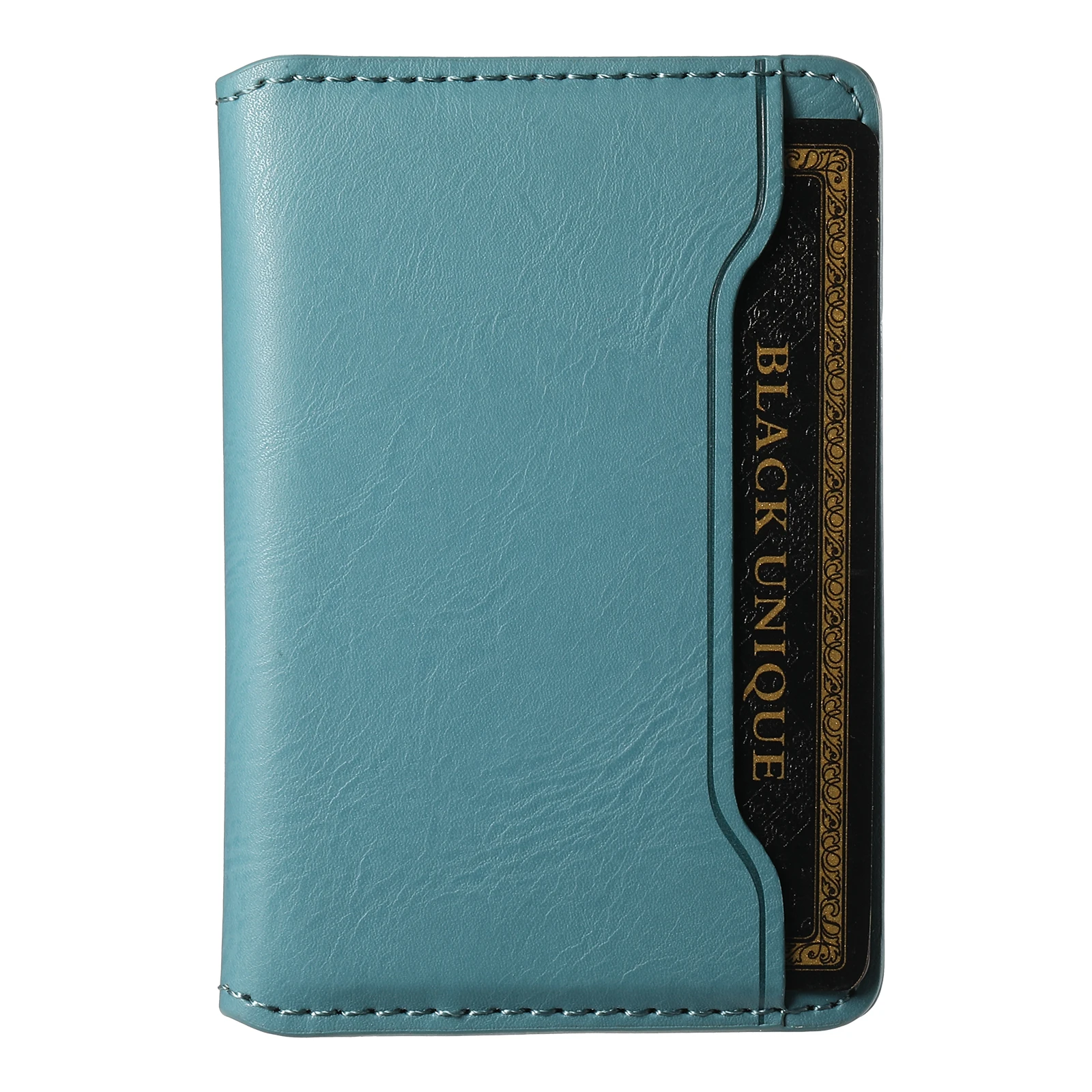 Cowhide Leather Magnetic Mobile Phone Card Holder and Wallet Case