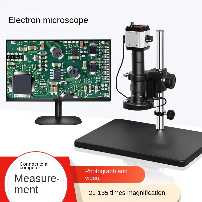 

High definition optical digital CCD industrial microscope with display electronic measurement video at high magnification