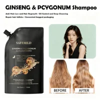 Shampoo au ginseng et au polygonum multiflorum, shampooing pour la croissance des cheveux, nettoyage en profondeur, nourrissant, lissant, réparateur, soin des cheveux secs et abîmés 5