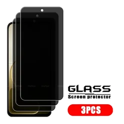 OPPO A6K Privacy Tempered Glass Screen Protector - Anti - Spy HD 9H Protection for OPPO A6k (3 Front Glass)