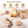 Kids Wooden Montessori Toys Musical Instruments Rattle Bell Drum Xylophone Percussion for Baby Early Educational Instruments Toy 2