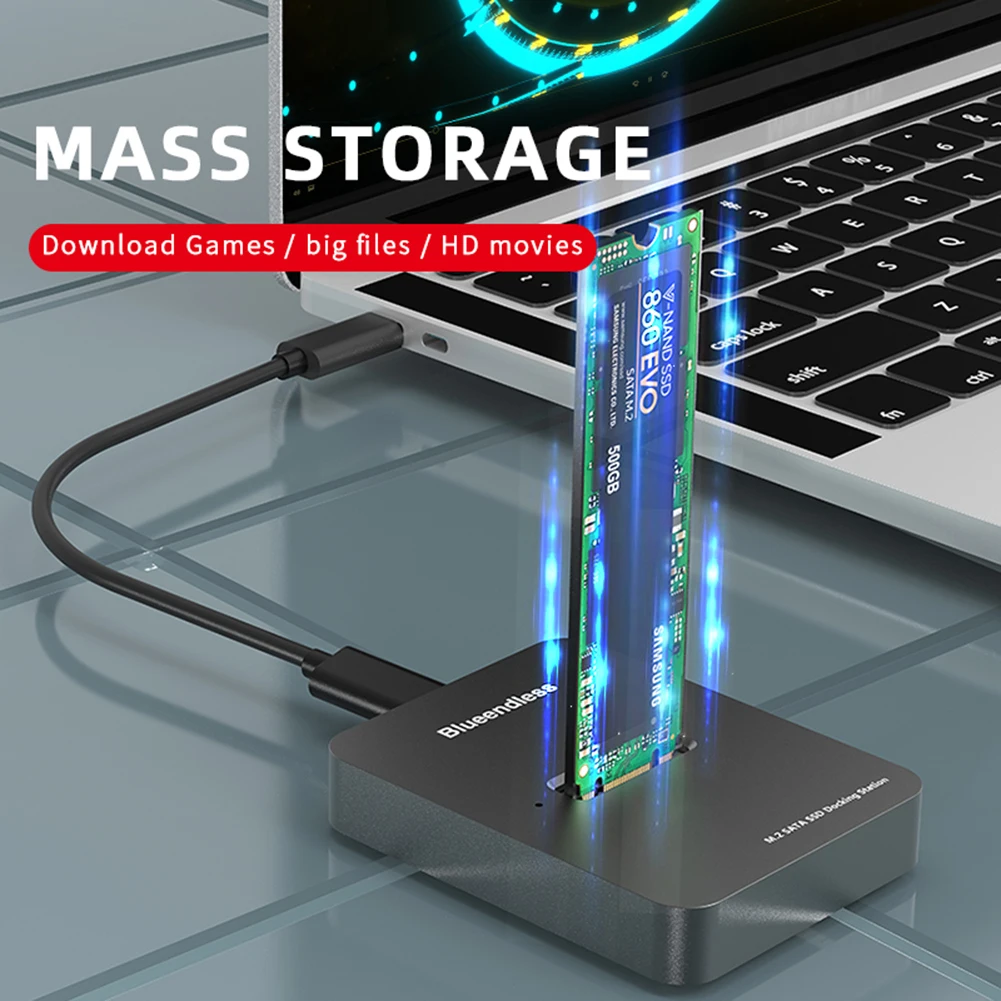 SATA ָ Ʈ ̺, USB 3.1 CŸ SSD Ŭ ŷ ̼, ǻ PC ũž, 10Gbps   , M.2