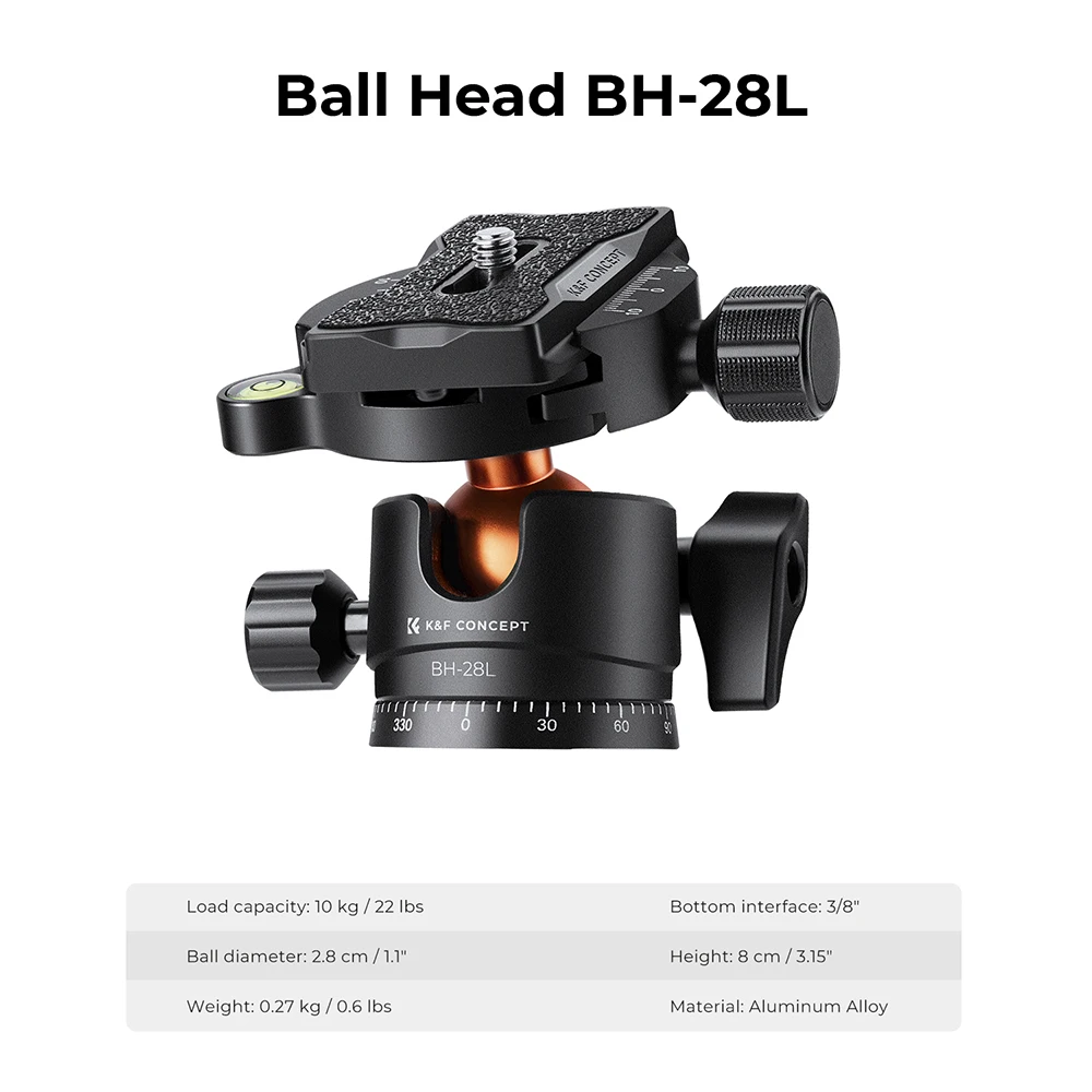 K & F Concept ޴ ī޶ ﰢ 淮 10kg/22.04lbs  뷮 62 /160cm ˷̴ DSLR ﰢ   