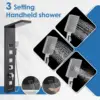 Shower Panel Tower System with LED Lights - No Battery Needed Shower Column with Rainfall Waterfall Shower Body Jets Handheld 6