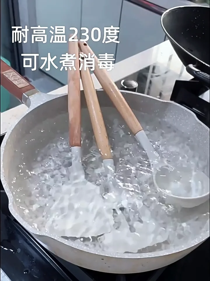 Food grade kitchen supplies cooking shovel kitchen utensils silicone shovel heat-resistant household frying shovel omelets shovel soup spoon frying spoon