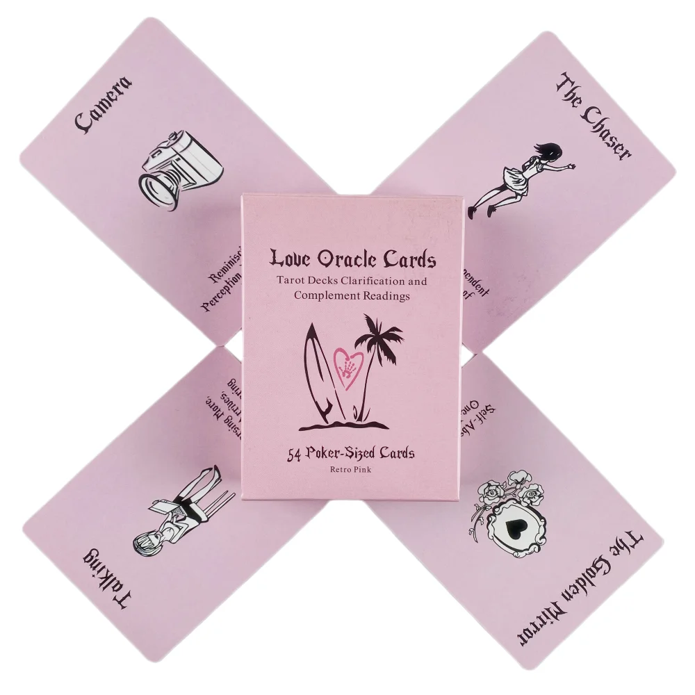 Island Time Pink Love Oracle Cards A 54 English Visions Divination