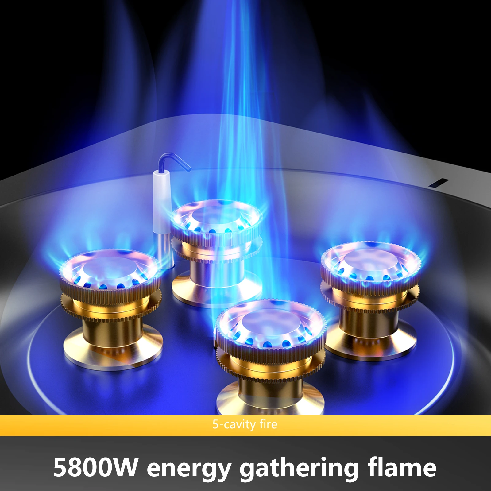 BISINNA 5800W Camping Gas Stove – Portable High Firepower Cassette Burner 5