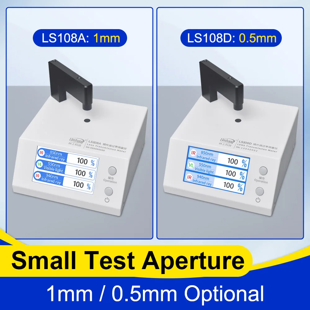 IR Transmission Meter High Precision VLT 850nm 940nm Infrared Transmission Tester for IR Transmittable Ink LS108A LS108D