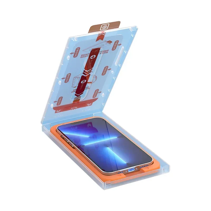 

Clear Tempered Glass For iPhone 15 14 Plus 13 12 11 Pro XS Max XR X Screen Protector Glass With Install Kit