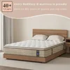 Mattress 12 inch - Pain-Relieving Hybrid for Extra Lumbar & Hip Support - -Isolation Bed in a Box - Fiberglass-Free, Mattresses 6