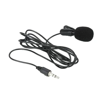 3.5mm 소형 마이크, PC 노트북, 유튜브 비디오 촬영, 화상 회의, 브이로그용 핸즈프리 미니 유선 칼라 클립 마이크