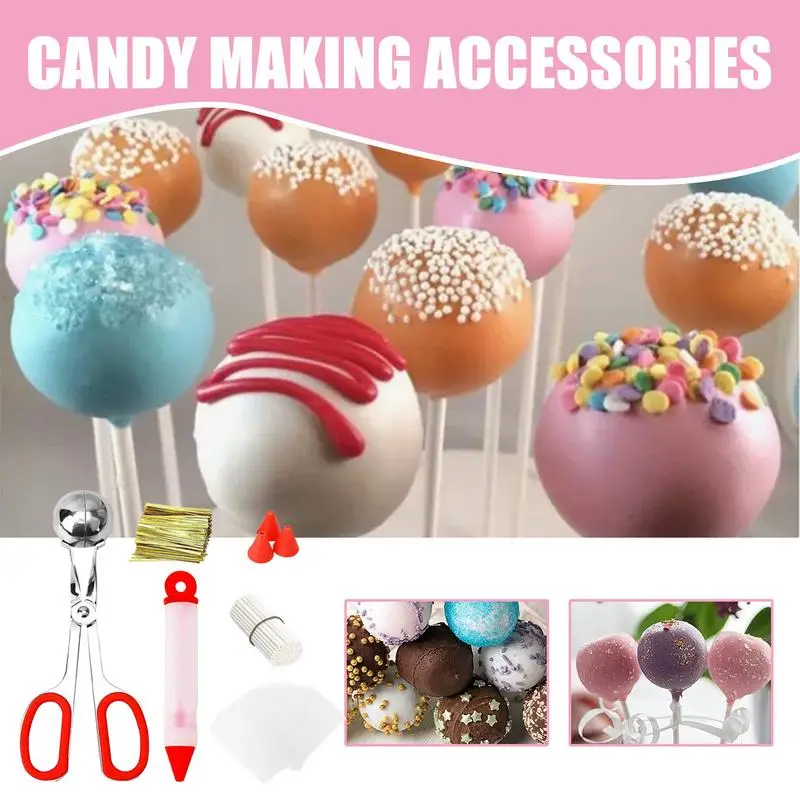 Lollipop Cake Pop Snack Bars Making Kit Funny Cake Decorating Supplies for Wedding Parties Birthday Making Candies Chocolates