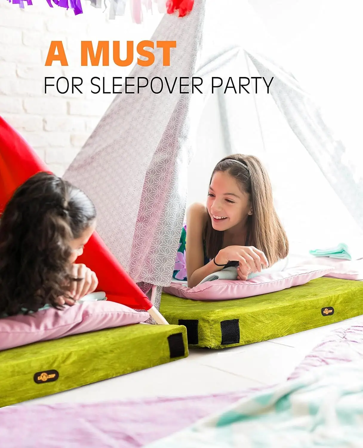 Camping Mattress Sleeping Pad [Car/Tent/Cot] 3 Inch Portable Floor Mat Roll Up for Guests Kids Adult Sleep