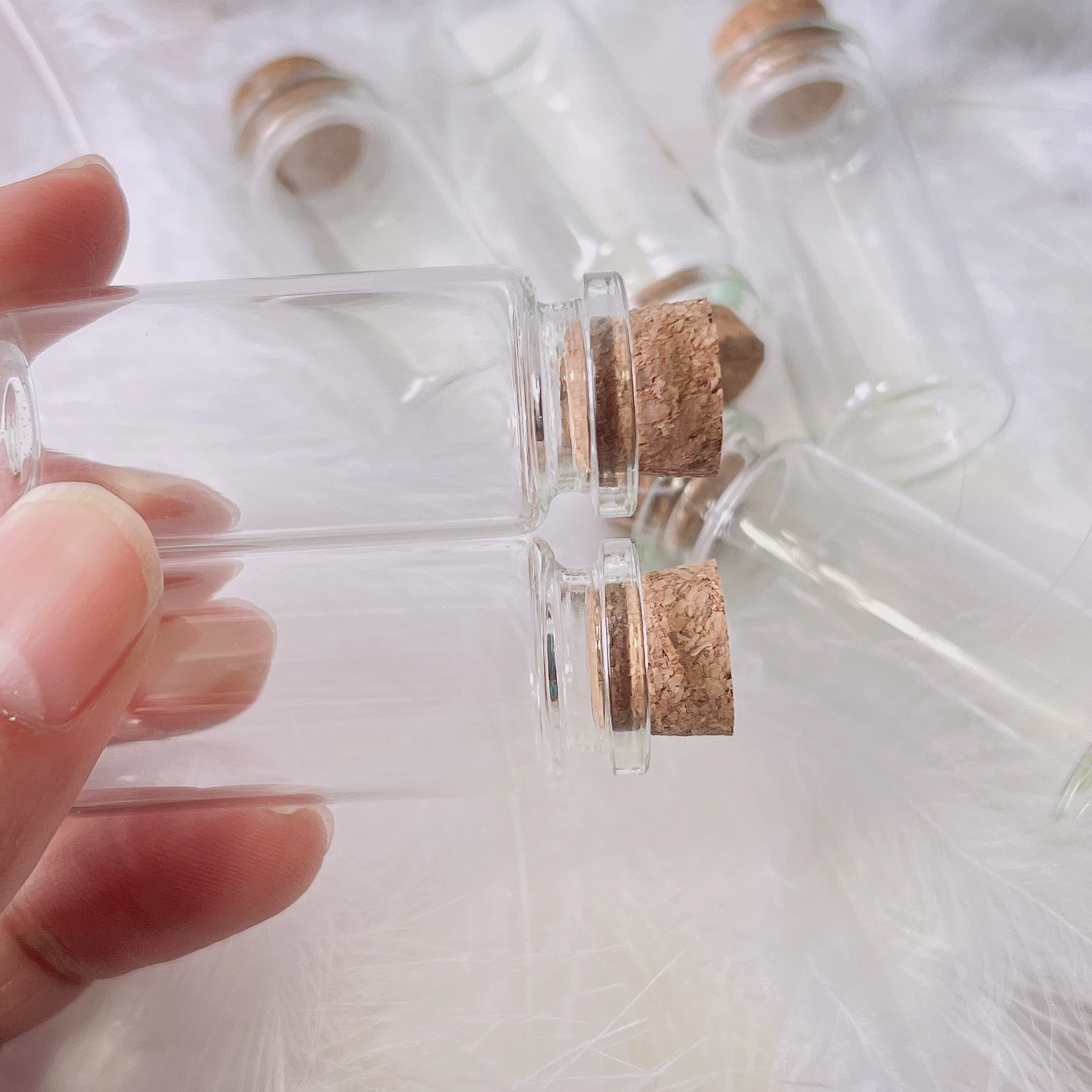 45/70/108 Pcs 10ml Glass Bottles 11x22x50mm Mini Corked Jars DIY Home Decor Storage Craft Wedding Favors Tiny Vial Sets 5