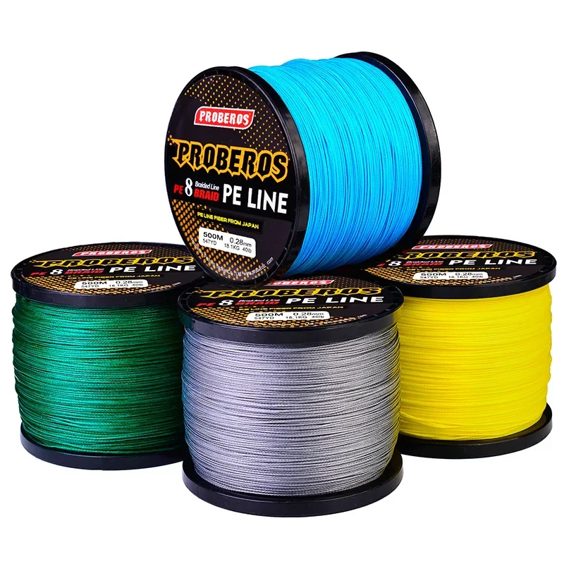 

8 Stands 500m Braided Fishing Line Multifilament Pesca Carp Super Strong Weave Wire Sea Saltwater Extreme 100% Pe Braided Line