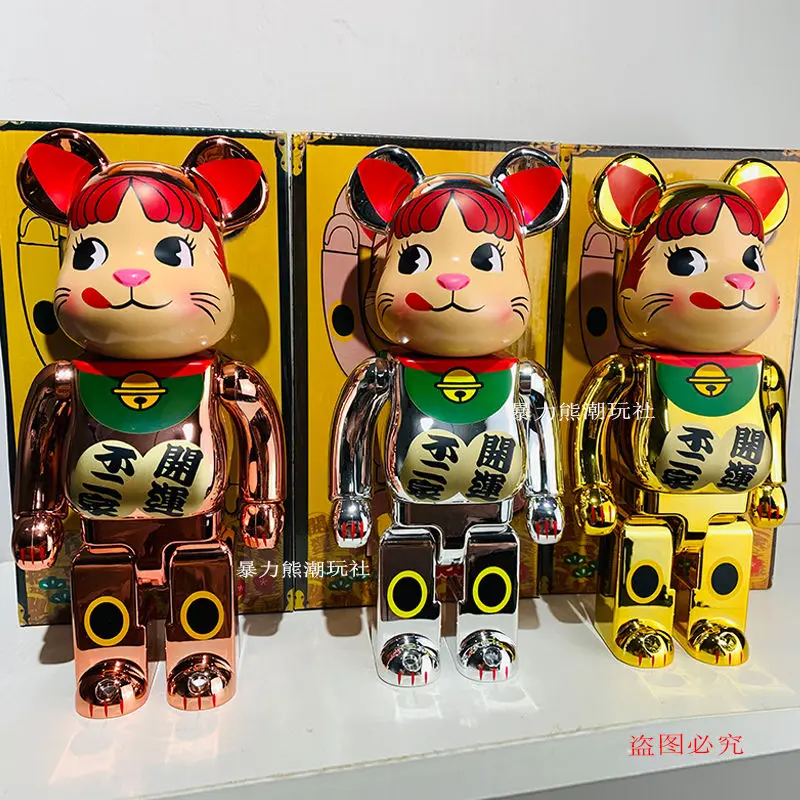 

Fujiya BearBrick 400 28cm Figure Toy Model bear bricks Home Decoration Cute Anime Action Figure Kawaii Christmas Gift Toy