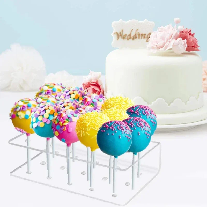 1pc Acrylic Transparent Candy Display Rack 15-hole Acrylic Lollipop Display Stand for Weddings Parties & Festivals Birthday
