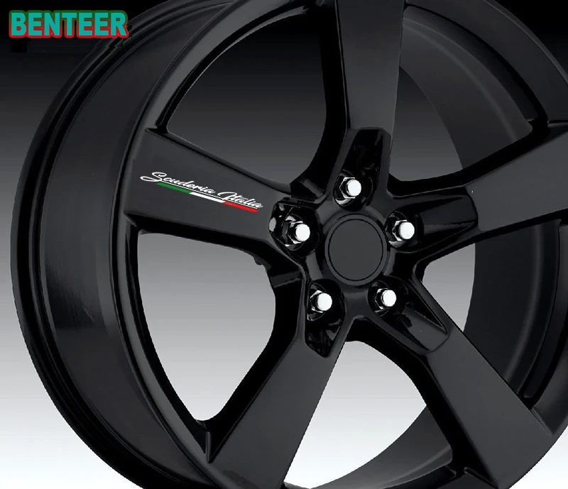 Фото 4 шт., наклейки на обод автомобиля для Fiat 500 Abarth 595 695 №3