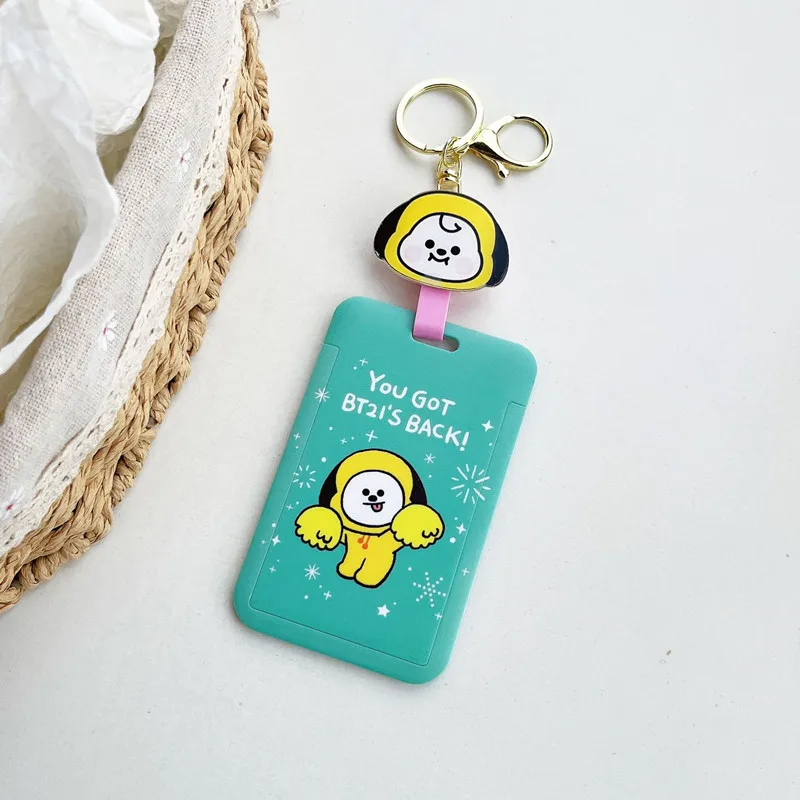 Card Holder Card Sleeve ID Card Case for Campus Student ID Card Meal Access Control ABS Plastic Women's Pendant Telescopic Cover