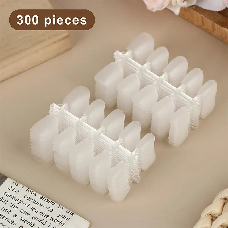 300 Stück wiederverwendbare matte Press-On-Kunstnägel, vollständige Nagelverlängerungen für Zuhause oder Nagelstudio, DIY – Detail 1