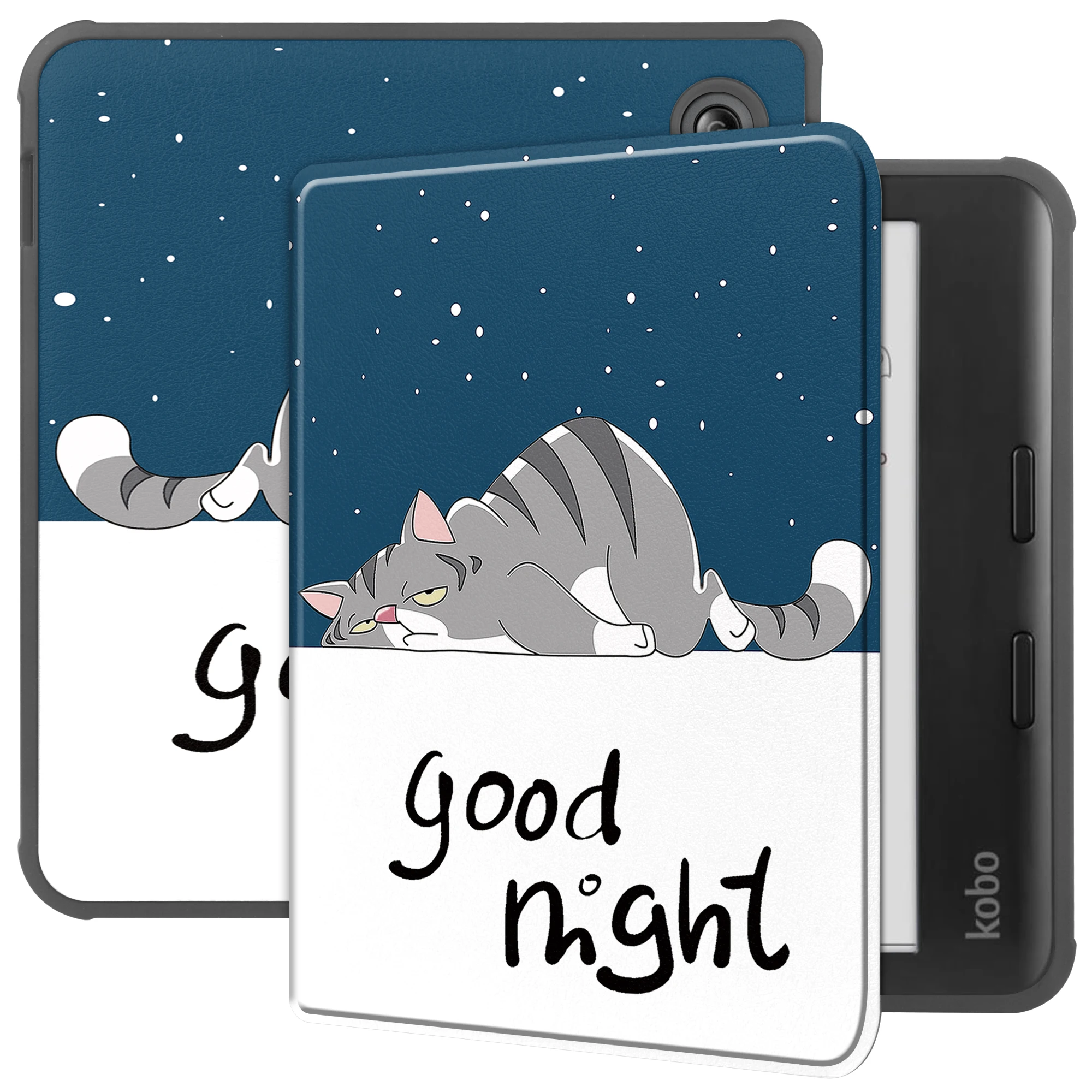 Magnetic Smart Cover with Soft TPU Back