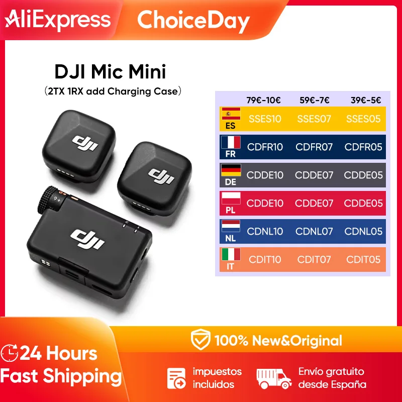Mikrofony DJI Mic Mini z EU za $146.03 / ~544zł