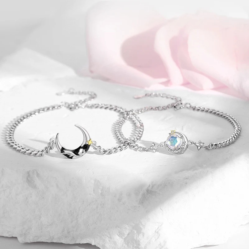 

Браслет-цепочка CYJ из серебра 925 пробы с фианитами