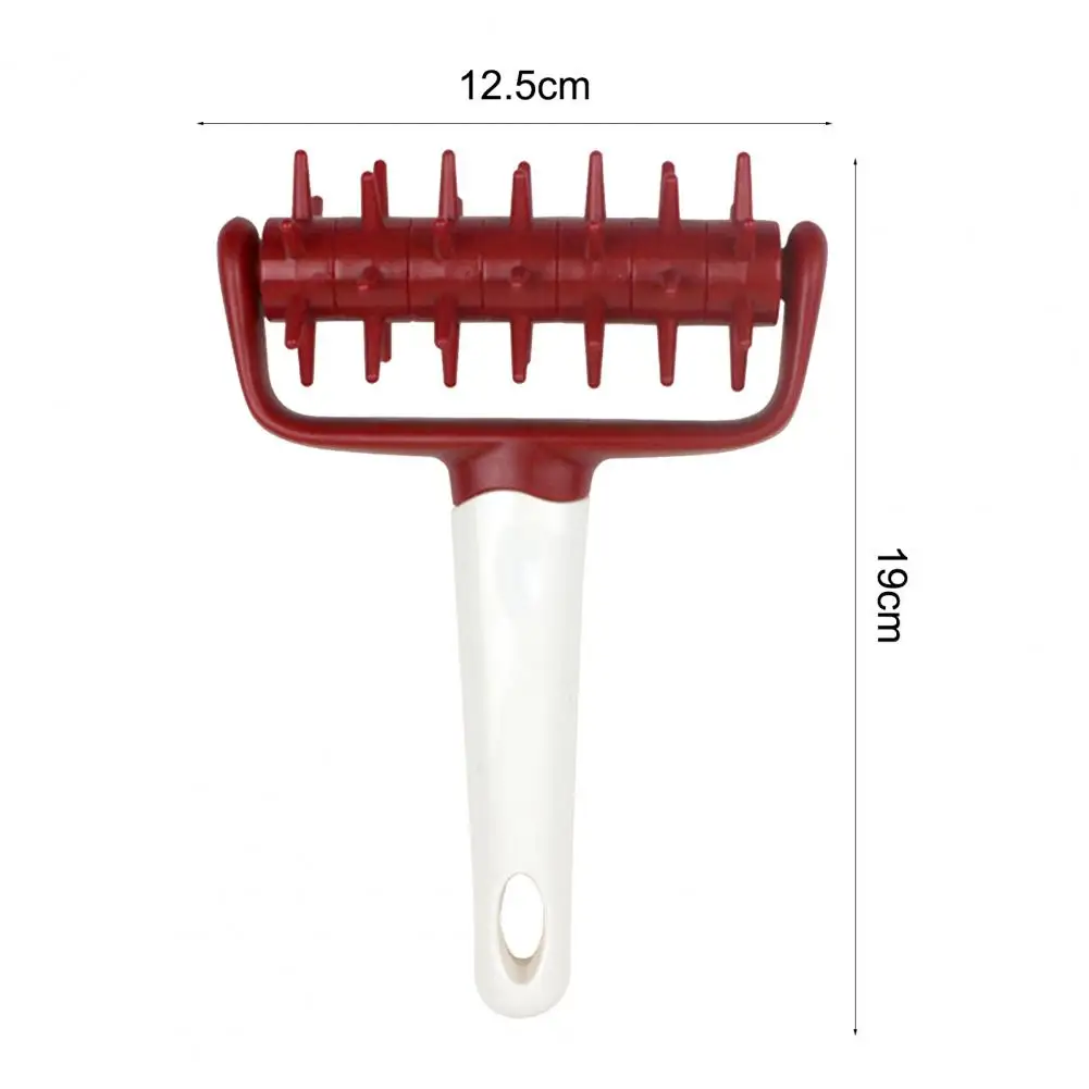 Pizza Needle Roller with Spikes Grid Cutter Hole Punch Restaurant Bakery Handheld ABS Cake Bread Baking Tool DIY Home Kitchen