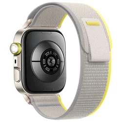 Alpine Nylon Loop Strap: Breathable Smart Wristband Bracelet - Huawei Fit 4 Pro (Beige yellow)