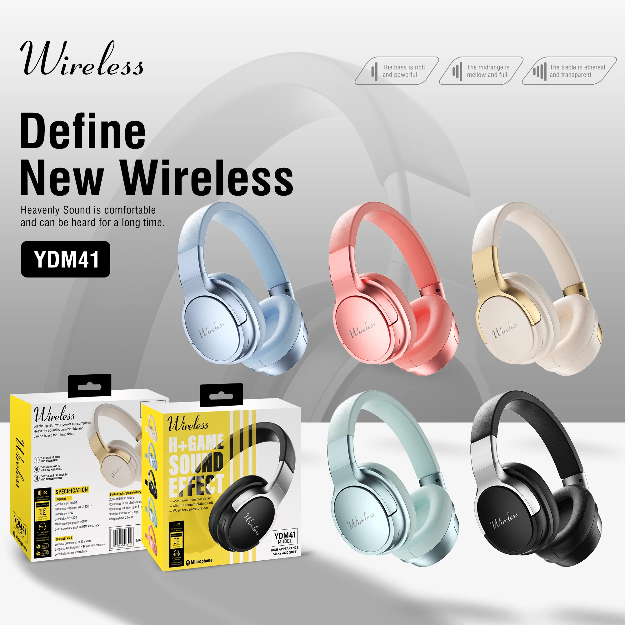Tws Wireless Earbud Bluetooth Auricolare Hifi Music Cuffie Stereo Con Microfono Touch Control Headset Per Iphone Xiaomo Samsung