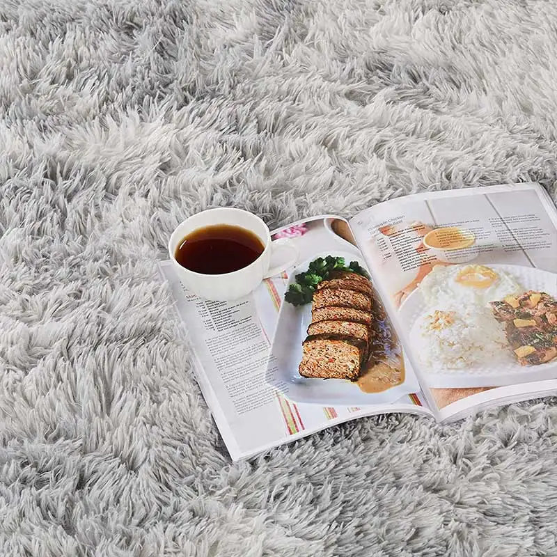 Gray Carpet for Living Room Plush Rug Bed Room Floor Fluffy Mats Anti-slip Home Decor Rugs Soft Velvet Carpets Kids Blanket plush rug decorative carpet plush carpet non slip carpet kids carpet