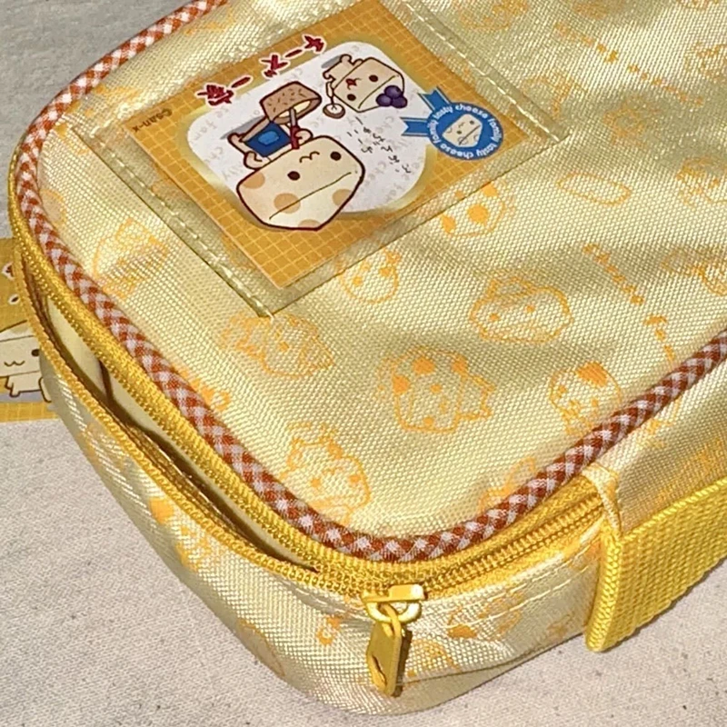 Astuccio per matite per famiglie di formaggi Astucci per matite scolastici carini Kawaii per bambini Borse per riporre penne grandi per matite - immagine 3
