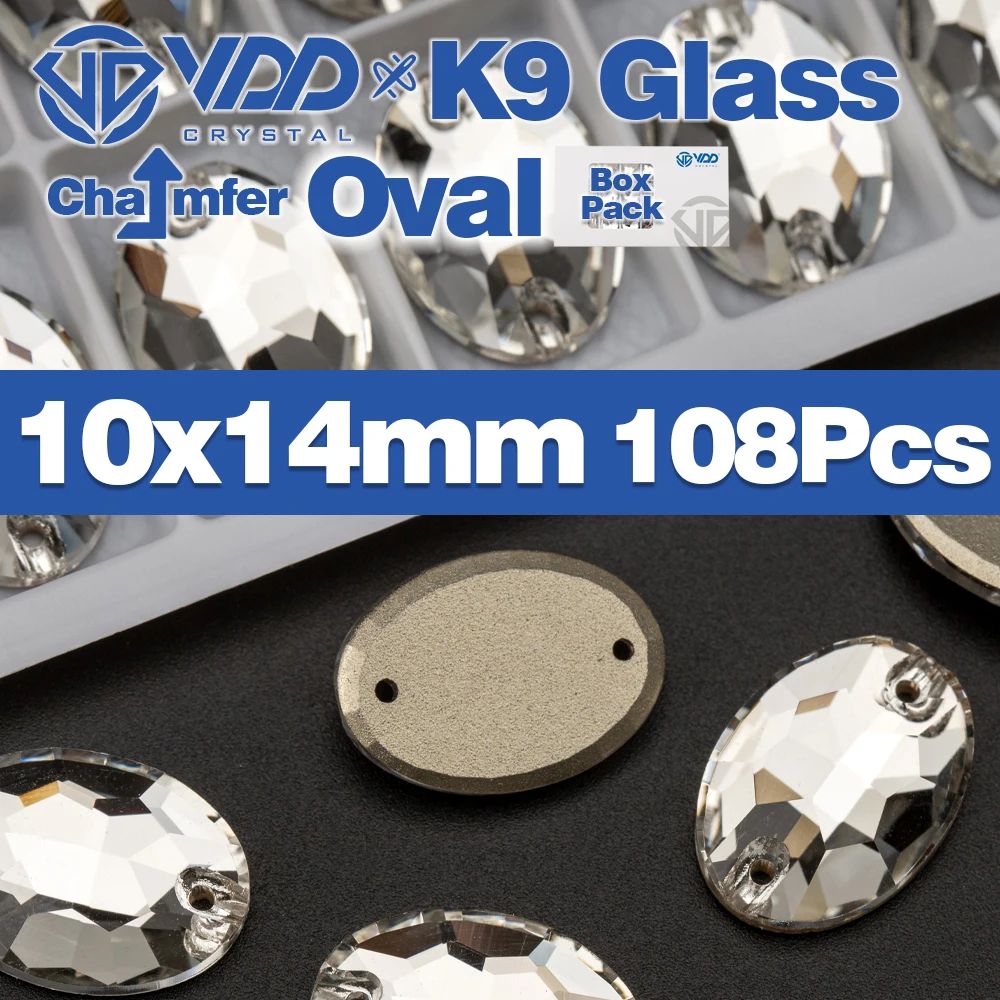 Vdd Großhandel hochwertige k9 Glas auf Strass Kristall Fase Box-verpackt Nähen klar Flatback Stein Kleidungs stück Dekoration nähen – Detail 18