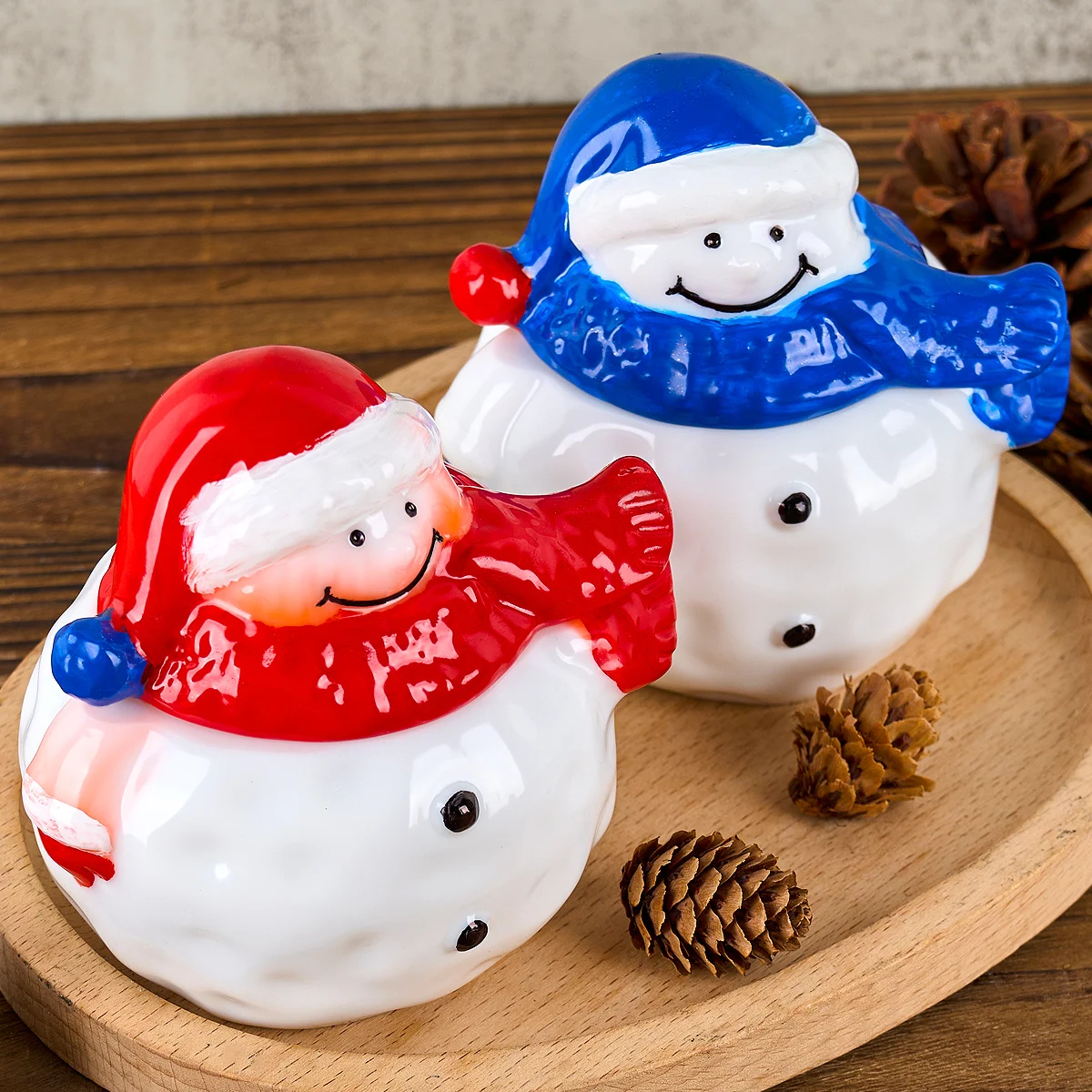 Christma Snowman Jar Silicone Mold with Lid DIY Scented Candle Cup Plaster Resin Molds 3D Storage Box Ornaments Craft Gift Tools