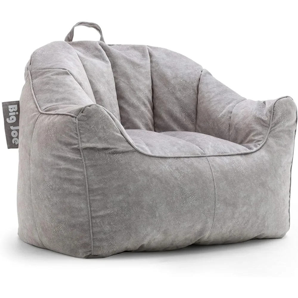 

Hug Bean Bag Chair, Gray Hyde, Faux Polyester Blend, 3 feet