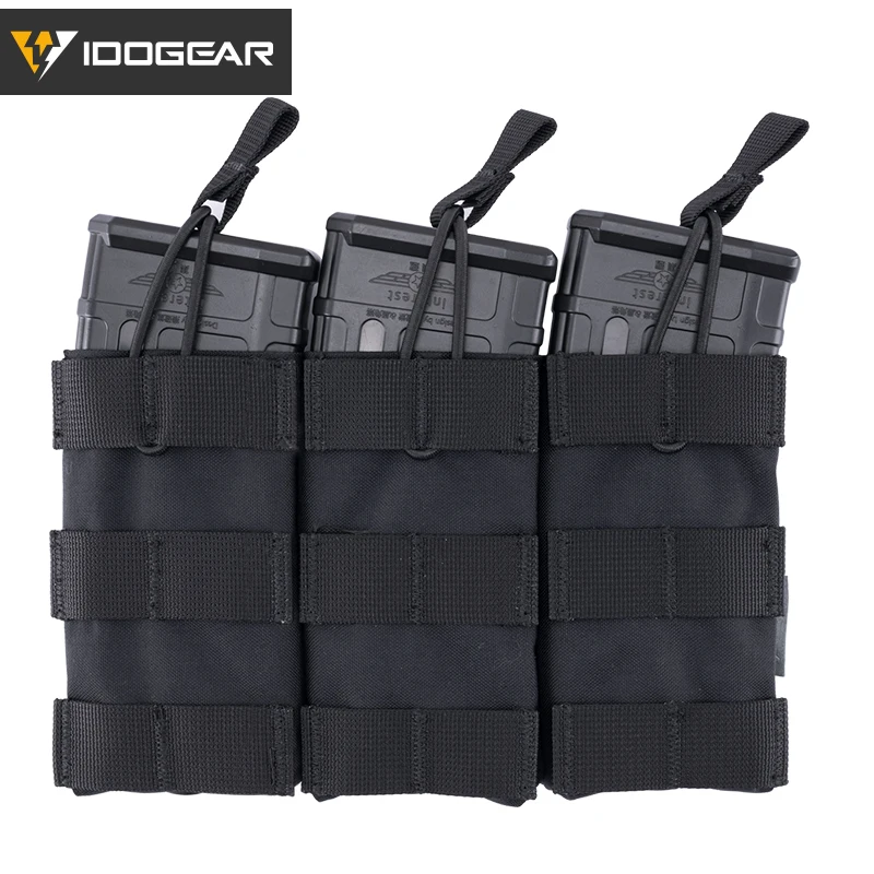 Poche Triple 5.56 Tactique IDOGEAR - Compatible MOLLE, AVS, JPC 2.0 - Détachable !