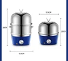 Egg Boiler Double Layers Egg Cooker Multi-function Breakfast Machine Stainless Steel Egg Steamer Mini Steamer Poacher Kitchen 5