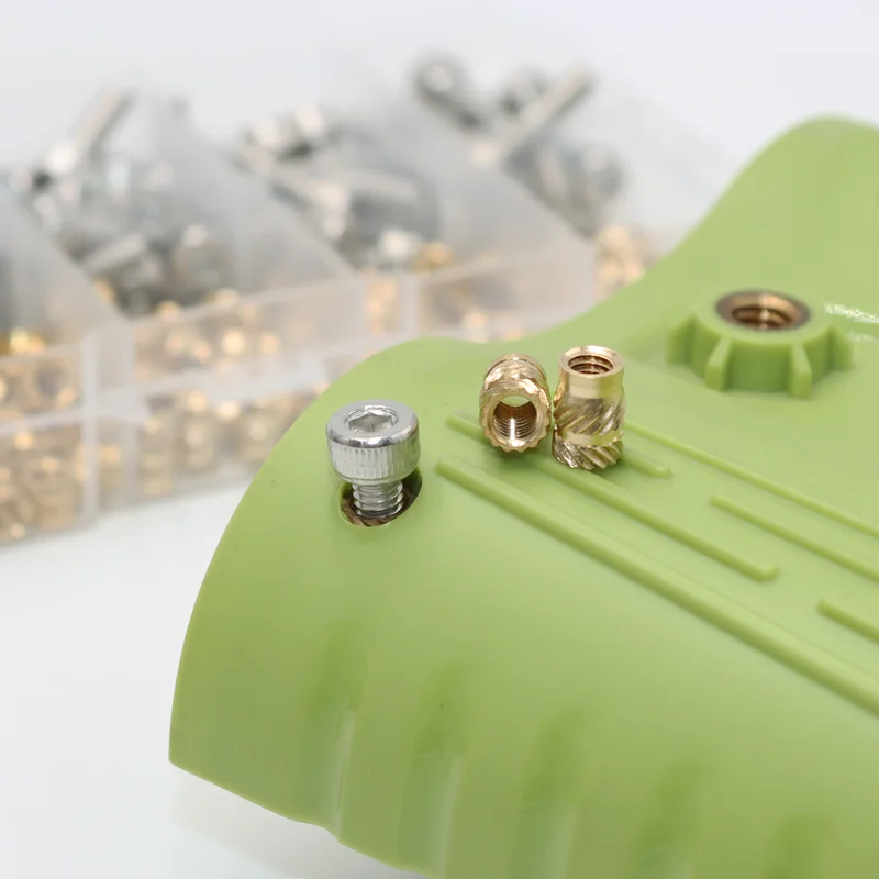 Heat Insert Nut Brass and Stainless Steel Hex Socket Screw Hot Melt Embed Thread Inserts Nuts Soldering Iron Tip 3D Printer