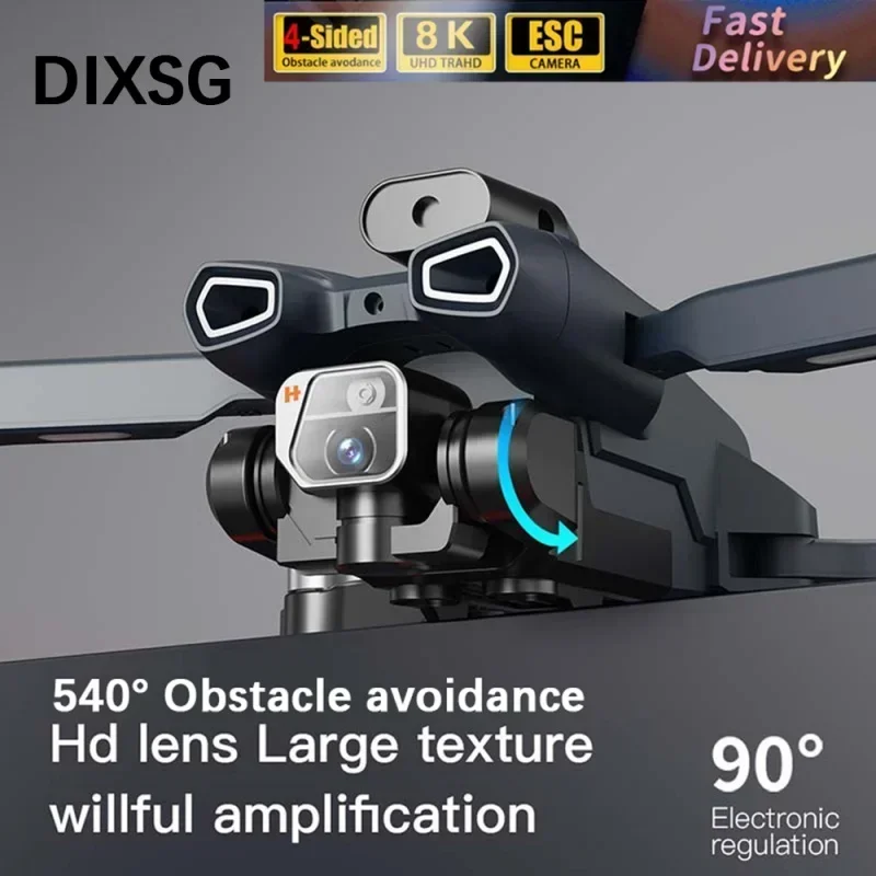 

Aerial Photography RC Obstacle Avoidance Helicopter Toys Dron A9 Drone 6K HD Camera FPV Professional Foldable Quadcopter