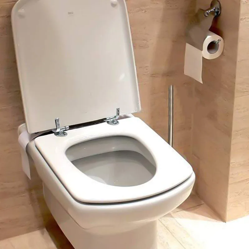 Zinc Alloy Toilet Seat Hinge Flush Toilet Cover Mounting Connector Lid Hinge Mounting Fittings Replacement Parts