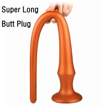 Super Long Silicone Butt Plug Anal Dildo Anus Masturbator Dilator Prostate Massage Anal Plug Adult Sex Toys For Men Woman Gay 1