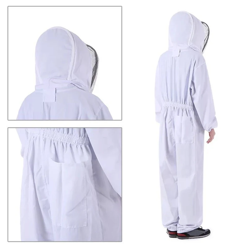 Beekeeping tools beeproof clothing white one-piece bee cotton bee protective clothing